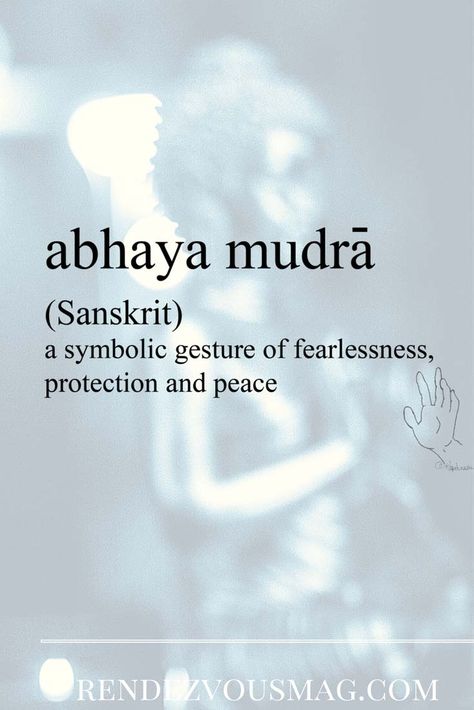 Nirvana, namaste & abhaya mudra- Foreign words with Beautiful Meanings Abhaya Mudra Tattoo, Words With Beautiful Meanings, Abhaya Mudra, Yoga Ideas, Foreign Words, Divine Protection, Japanese Quotes, Spiritual Yoga, Spiritual Symbols