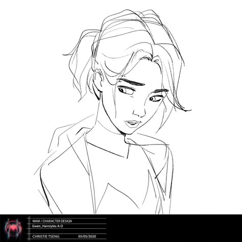 Gwen Hairstyle, Spiderman Drawing, Animation Character, Anime Drawing Books, Spider Art, Verse Art, Gwen Stacy, Sketch Inspiration, Cool Sketches