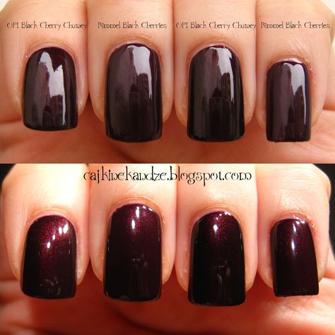 Black Cherry Gel Nails, Black Cherry Chutney Opi Dip, Black Cherry Chutney Opi Gel, Cherry Mocha Nails Opi, Chocolate Cherry Nails, Black Cherry Nails Acrylic, Opi Semi Permanent, Black Cherry Opi, Black Cherry Nail Color