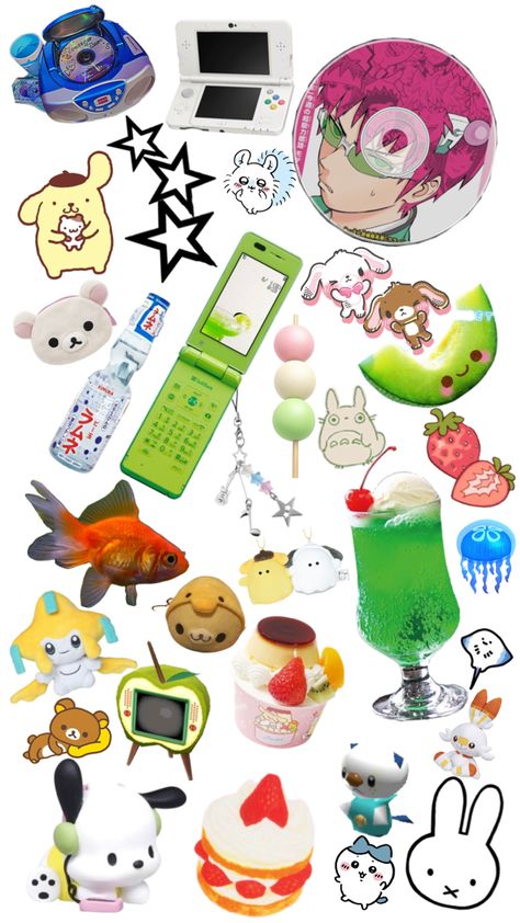 Juminocore Sticker Sheet, Stickers Decoration Ideas, Kawai Sticker Printable, Juminocore Stickers, Colorful Widgets, Sticker Collage, Baby Blue Wallpaper, Personajes Studio Ghibli, Collage Elements