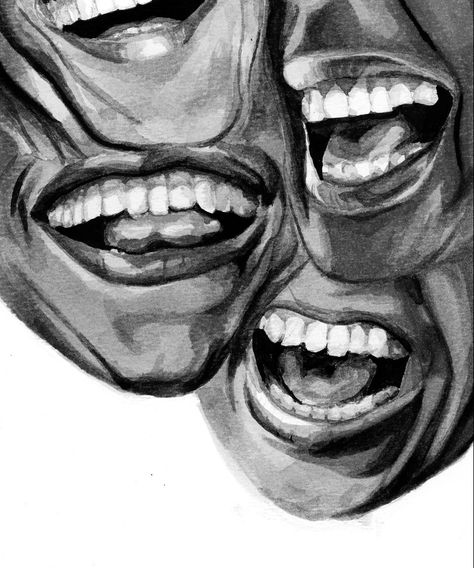 ink painting art faces teeth black and white wallpaper portraits surrealism Teeth Black And White, Teeth Drawing, Scared Face, Emotion Faces, Monochrome Painting, Art Faces, Mouth Drawing, Black And White Face, Easy Canvas