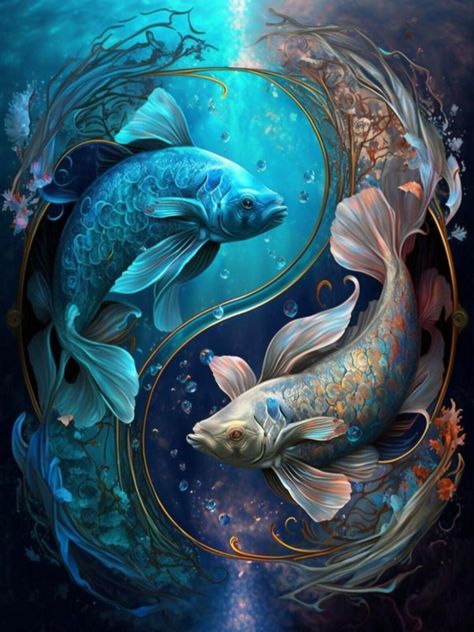 Pisces Poster, Astrology Posters, Pisces Art, Zodiac Poster, Pisces Constellation, Cute Disney Drawings, Consciousness Art, Astrology Art, Two Fish