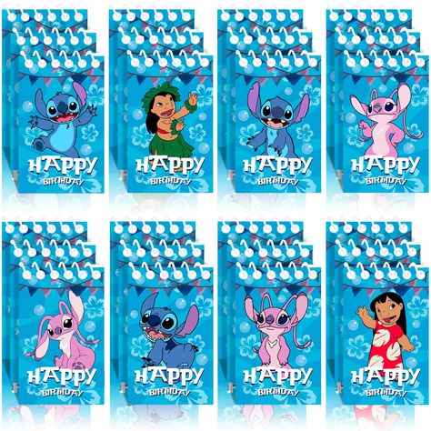 Stitch Birthday Party Favors, Stitch Girl Birthday Party, Lilo And Stitch Birthday Party Ideas, Stitch Party Favors, Stitch Themed Birthday Party, Stitch Birthday Party Ideas, Stitch Bday, Stitch Birthday Party, Angel Party