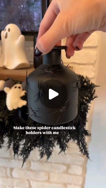 spooky bitch vibes on Instagram: "🕷spider candlestick holders🕷  #halloween #halloweenreels #halloweencrafts #halloweendecor #diy #diyhomedecor" Halloween Candlesticks, Fall Things, Halloween Diy Crafts, August 15, Diy Halloween Decorations, Diy Halloween, Candlestick Holders, Halloween Diy, Halloween Crafts