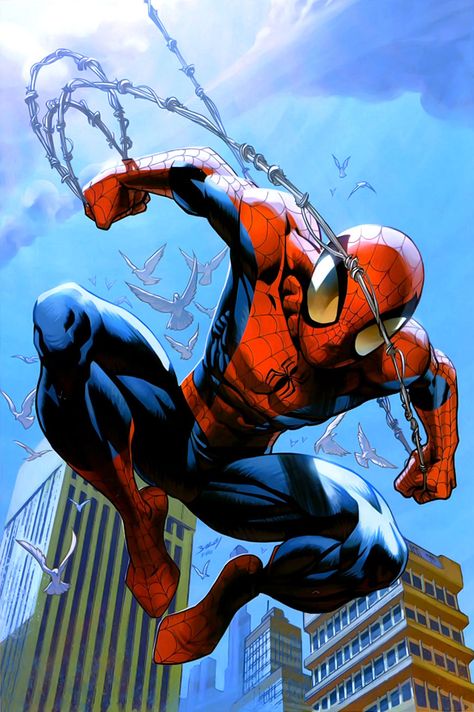 Spider-Man Mark Bagley, Amazing Spider, Black Panther, Panther, The Amazing, Black Cat, Spiderman, Marvel, Moon