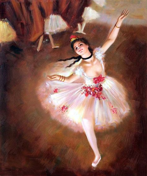 Dancer On Stage, Degas Ballerina, Edgar Degas Art, Journals Ideas, Degas Paintings, Ballerina Painting, Popular Paintings, Most Famous Paintings, Impressionist Artists