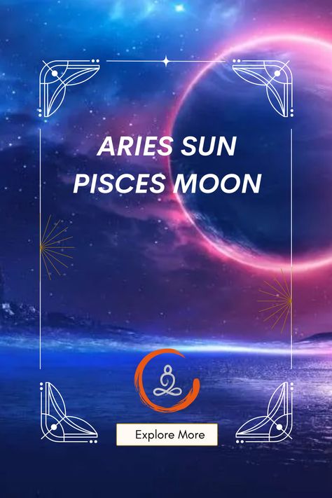 Do you have an Aries Sun Pisces Moon? Then get ready to rock the world – these two signs sparkle your personality. Thanks to that Aries flair, you’re independent and driven but still maintain sensitivity through those trusty Piscean vibes. With this powerful combo under your belt, amazing things are sure to come! Pisces Moon, Natal Charts, Sun, Moon, Healing