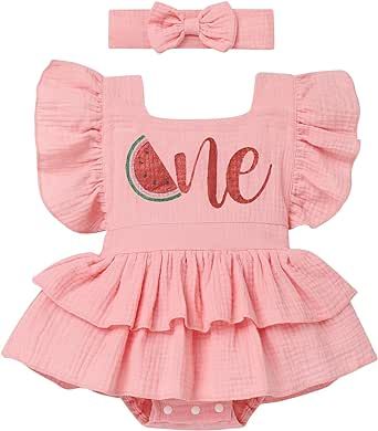 Baby Girls 1st Birthday, Strawberry Romper, Cake Smash Photo Shoot, 1st Birthday Outfit Girl, Cake Smash Outfit Girl, Watermelon Strawberry, 2nd Birthday Outfit, First Birthday Outfit Girl