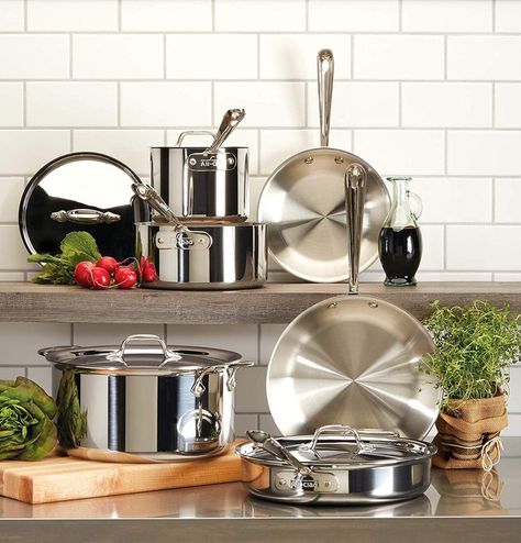 The 8 Best Cookware Sets of 2019 Cookware Set Best, Stainless Steel Cookware Set, New Kitchen Gadgets, Stainless Steel Pans, Cookware Set Stainless Steel, Pots And Pans Sets, Stainless Steel Cookware, Nonstick Cookware, Cookware Sets