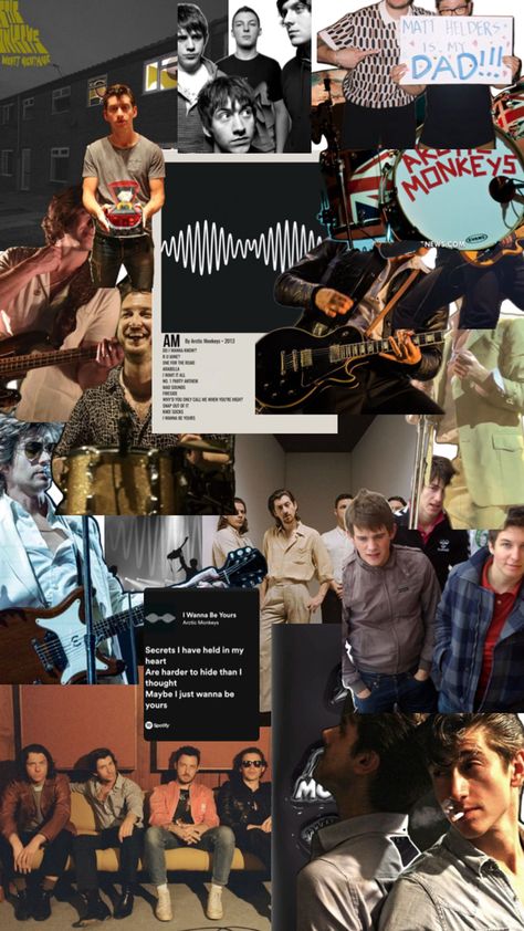 #aesthetic #collage #music #indierock #indie #rock #band #ArcticMonkeys #AlexTurner Indie Rock Aesthetic, Rock Collage, Collage Music, Indie Rock Band, Matt Helders, Party Anthem, Art Collages, Rock Aesthetic, Band Wallpapers