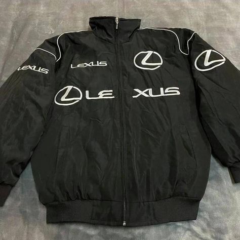 UNISEX LEXUS F1 RACING JACKET Sizes: M, L, XL, XXL Condition: Brand New 10% Discount for returning customers 💙 Offers considered  High quality ☑️ Fast shipping ☑️ Message any questions / Enquires Lexus Racing Jacket, F1 Jackets Aesthetic, F1 Racing Jacket, Mercedes Racer Jacket, Ferrari F1 Jacket, Lexus Black, F1 Jacket, Race Car Jacket, Racing Jacket Outfit