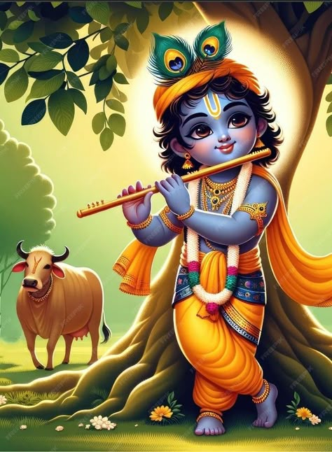 Krishna Ji Drawing, Little Kanha Ji Images, Draw With Me, Krishna Krishna, Krishna Drawing, Commission Portrait, Little Krishna, Lord Krishna Hd Wallpaper, Baby Krishna