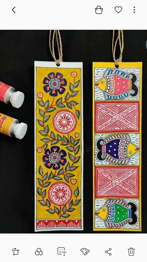 Mithila Art, Art Bookmarks, Kalamkari Painting, Pichwai Paintings, Indian Painting, Folk Style, Madhubani Art, Madhubani Painting, Indian Folk Art