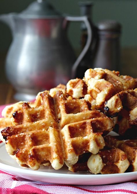 Crispy Belgian Waffles, Belgium Liege Waffle Recipe, Belgian Leige Waffles, Crispy Waffles Belgian, Authentic Belgian Liege Waffles, Vegan Catering, Liege Waffle, Belgian Food, Glazed Pecans