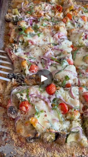 17K views · 240 reactions | Low Carb Roasted Veggie ‘Pizza’ #easyrecipe #quickrecipe #healthyrecipe #deliciousrecipe | Antique Taste  | Antique Taste  · Original audio Roasted Veggie Pizza, Half Moons, Veggie Pizza, Lose Inches, Low Carb Pizza, Free Keto Recipes, Eat Pizza, Idee Pasto Sano, Shredded Mozzarella