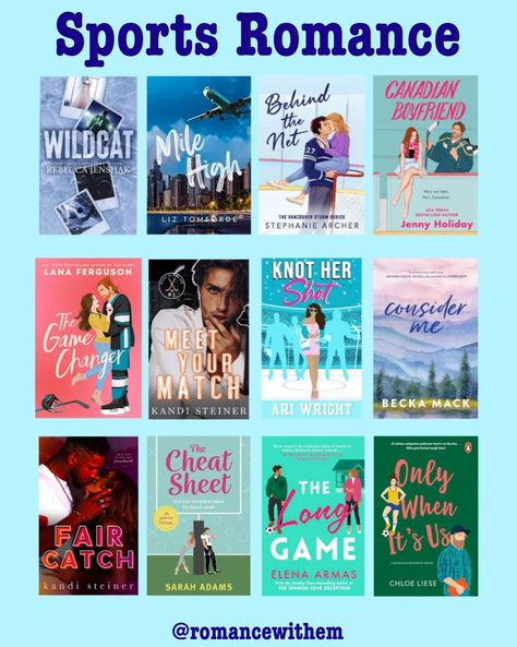 💖 Sports Romance book recs 📚 With the Olympics starting I thought I'd share some book recs from one of my fave sub genres of romance books, no matter what the sport is in it I eat it up every single time I could honestly add about 50 more books to this list, so maybe I'll do a part 2 one day 😅 Do you love sports romances? Drop your recs below I'm always looking for new ones to discover 💖 Sport Romance Books, Canadian Boyfriend, Stephanie Archer, Rebecca Jenshak, Chloe Liese, Romance Book Recs, Sport Romance, Becka Mack, Cheet Sheet