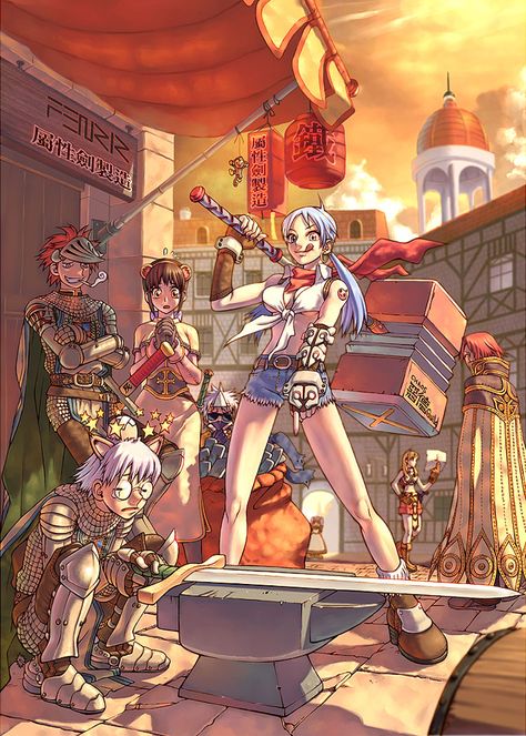 Promotional Illustration Ragnarok Mobile, Ragnarok Online, Pinterest Manager, Art Premier, Anime Posters, Pinterest Management, Game Character Design, Anime Oc, Beautiful Fantasy Art