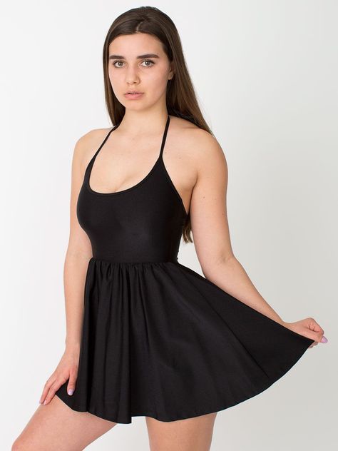 Velvet Skater Dress, American Apparel Dress, Figure Dress, Black Skater Dress, Nylon Dress, Disco Dress, Flirty Dresses, Figure Skater, 15 Dresses