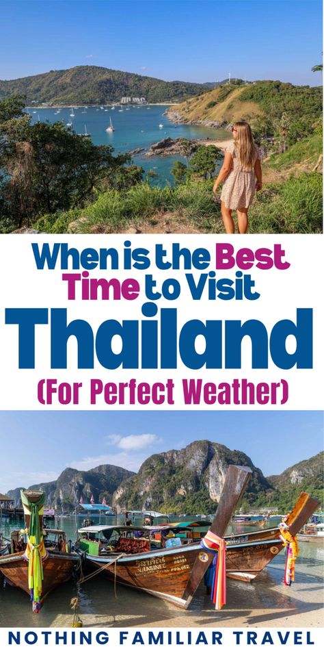 When's the best time to visit Thailand? Follow our complete month to month guide for planning your own trip. 

Thailand aesthetic | Thailand travel | Thailand vacation | Thailand Aesthetics | Thailand travel tips Vacation Thailand, Aesthetic Thailand, Thailand Aesthetic, Places In Thailand, Best Time To Travel, Travel To Thailand, Thailand Vacation, Thailand Travel Tips, Visit Thailand