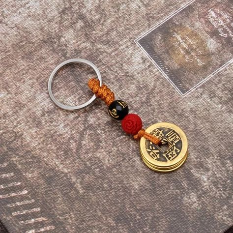 Fortune Chinese Feng Shui Antique Coins Keychain for Wealth and Success Jewelry R7RF _ - AliExpress Mobile Chinese Keychain, Coin Jewelry Diy, Chinese Decorations, Chinese Feng Shui, Antique Coins, Key Accessories, Coin Jewelry, Diy Keychain, Amulets