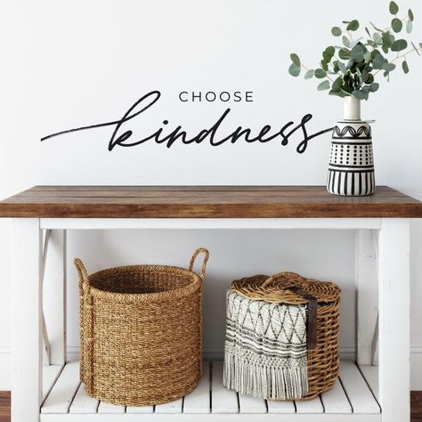 Wall Stickers Words, Wall Decal Quotes Inspirational, Peel And Stick Decals, Affordable Wall Decor, Peel And Stick Wall Decals, Roommate Decor, Choose Kindness, Quote Decor, Stickers Design