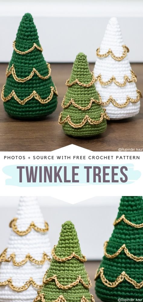 Tree Amigurumi, Tree Crochet, Crocheted Christmas, Crochet Tree, Crochet Lovey, Elegant Christmas Decor, Crochet Xmas, Crochet Christmas Trees, Cute Christmas Tree