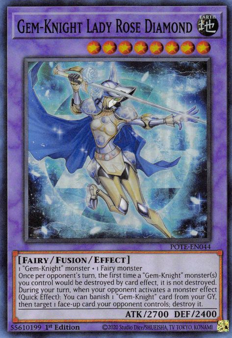 Gem Knight, Fairy Monster, Custom Yugioh Cards, Monster S, Adventure Quest, Rose Diamond, Event Card, Monster Cards, Yugioh Cards