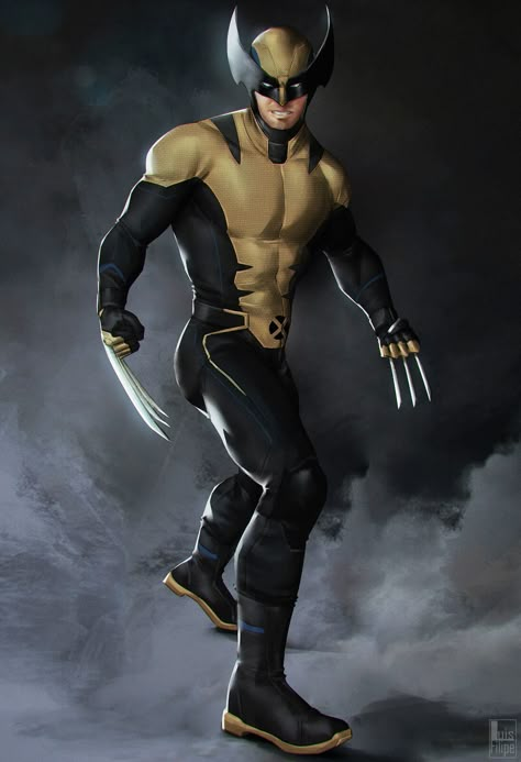 Wolverine Character Design, X Men Concept Art, Wolverine Concept Art, Logan Fanart, Spiderman Redesign, Wolverine Suit, Wolverine Comic Art, Wolverine Costume, Wolverine Cosplay