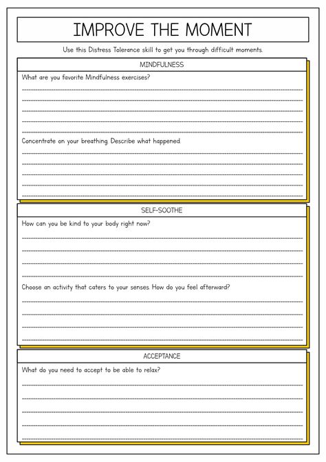 DBT Distress Tolerance Worksheets Free Dbt Worksheets, Distress Tolerance Activities, Thought Distortions, Group Worksheets, Study Skills Worksheets, Dbt Skills Worksheets, Distorted Thinking, Cognitive Distortions Worksheet, Cbt Therapy Worksheets