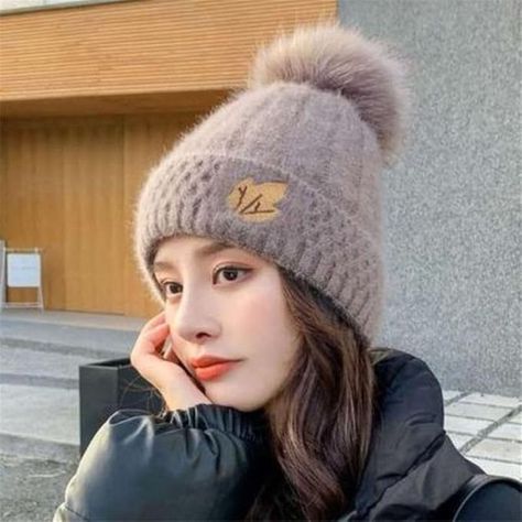 Tomorrow Fashion Winter Beanie for Women and Girls Cold Weather Cap- Cute Fashionable Knitted Wool Pom Pom Hat for Ladies buynow;- https://fup2.short.gy/yw2kaA #WinterFashion #CozyStyle #BeanieLook #WinterOutfit #FashionInspo #CasualStyle #Stylish #WarmAndCozy #WinterVibes Pom Pom Hats Women, Cap Girl, Winter Cap, Winter Beanie, Fashion Winter, Pom Pom Hat, Caps For Women, Cozy Fashion, Instagram Fashion