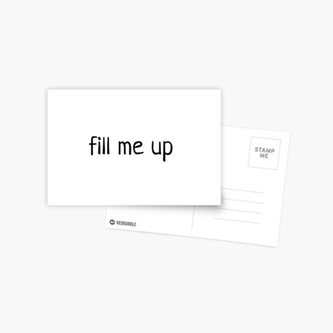 fill me up, tea, alcohol, coffee, drinks, black, white, minimal, graphic, typography, party, hot chocolate, fill your cup, black friday Yes I Did It, Fill Your Cup, Minimal Graphic, Graphic Typography, White Minimal, Yes I Did, Postcards For Sale, Postcard Design, Studio Design