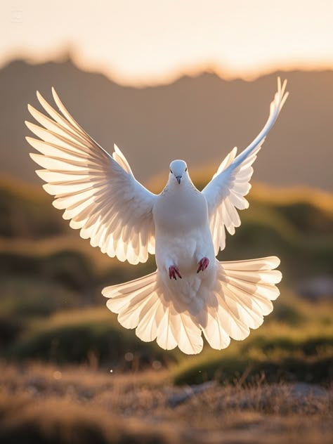 Dove bird #Dovebird White Pigeon Aesthetic, Dove Aesthetic Bird, Dove Photo, Dove Aesthetic, Pigeon Photography, D And D Characters, Tree Photoshop, Lady Aphrodite, Heaven Tattoos