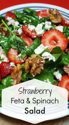 Strawberry Feta Spinach Salad Strawberry Feta Spinach Salad, Strawberry Feta Salad, Strawberry Feta, Feta Salad Recipe, Spinach Salad Recipes, Resep Salad, Resep Diet, Best Salad Recipes, Salad Recipes For Dinner