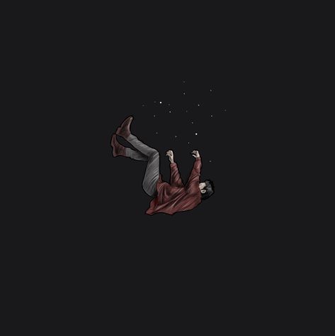 falling man  #fallingman#illustration#minimalgraphics#black#illustrator#photoshop#sketch Man Dreaming Illustration, Falling Illustration Art, Guy Falling Drawing, Man Falling Drawing, Falling Man Tattoo, Escape Illustration, Guy Falling, Falling Illustration, Falling Aesthetic