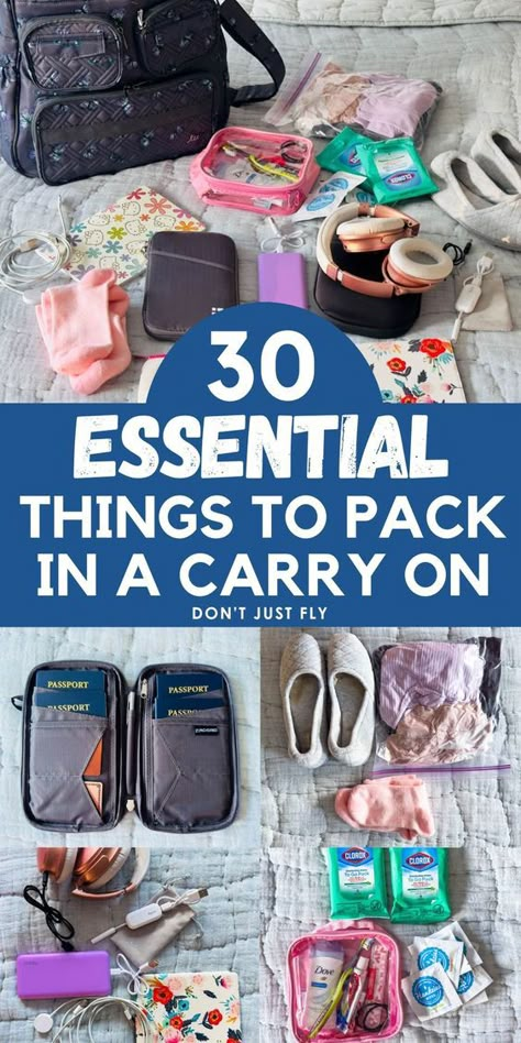 Carry On Packing List for International Flights Luggage Packing List, International Packing List, Carry On Packing List, Carryon Packing, Airplane Carry On, International Travel Essentials, Packing Essentials List, Emergency Essentials, Carry On Essentials