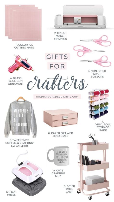 If you've got craft lovers on your Christmas shopping list, blogger Stephanie Ziajka rounds up a handful of great gifts for crafters in today's 2021 Christmas gift guide. Click through for the full list of gifts for crafty people on Diary of a Debutante! #crafting #crafter #giftguide #giftideas #craftlovers Christmas Gifts For Drawers, Christmas Gift Ideas For Crafters, Gifts For Crafty People, Gifts For Crafters, Wine Gifts Diy, Entertaining Hacks, Memorial Beads, Christmas Shopping List, Budget Friendly Gift