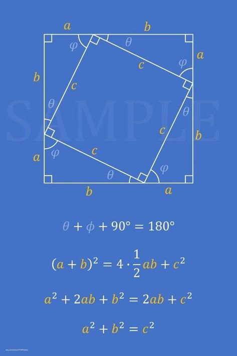 Learning Mathematics, Math Tutorials, Effective Study Tips, Math Notes, Pythagorean Theorem, Physics And Mathematics, Math Formulas, Studying Math, Math Methods