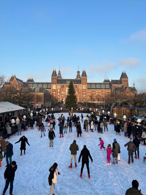 Amsterdam, ice, winter vibes, snow, winter aesthetic, ice skating Aesthetic Ice Skating, Snow Winter Aesthetic, Europe Pics, Teen Aesthetic, Skating Aesthetic, Winter Vibes, Snow Winter, Winter Aesthetic, Winter 2024