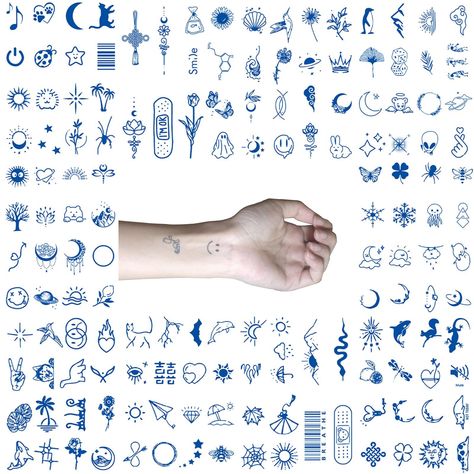 Small Tattoo Ideas For Women Hands, Small Beginner Tattoos, Couple Tattoos Unique Meaningful Married, Language Symbols, Rapper Costume, Tiny Stickers, Gym Music, Realistic Temporary Tattoos, Semicolon Tattoo