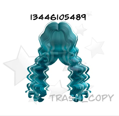 Jellyfish Roblox Outfit, Blue Roblox Hair Codes, Mermaid Roblox Code, Blue Hair Roblox Avatar, Roblox Hairs, Roblox Items, Roblox Image Ids, Doll Furniture Diy, Black Hair Roblox