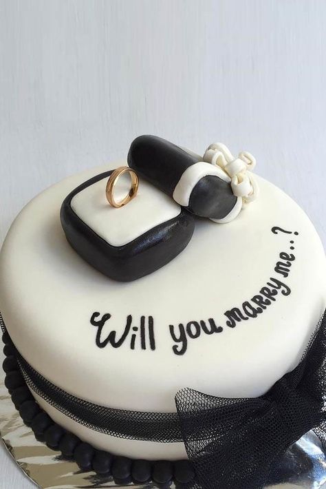 Proposal Cakes Ideas, Proposal Cupcakes, Engagement Cake Images, Proposal Cake, Romantic Cake, Engagement Cupcakes, Room Surprise, Engagement Party Cake, Unique Proposals