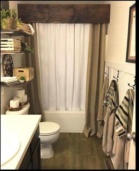 Kids Bathroom Remodel, Primitive Bathrooms, Bathroom Makeovers, Latest Bathroom, Bathroom Farmhouse Style, Country Bathroom, Bathroom Decor Ideas, Bathroom Redo, Farmhouse Bathroom Decor