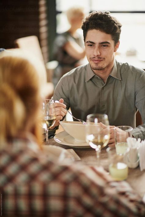 Handsome Man Having Lunch In Cafe | Stocksy United Lunch Restaurant Aesthetic, French Cafes, Board Game Cafe, Lunch Cafe, Game Cafe, Elegant Restaurants, Dinner Restaurants, French Cafe, Ski Lodge