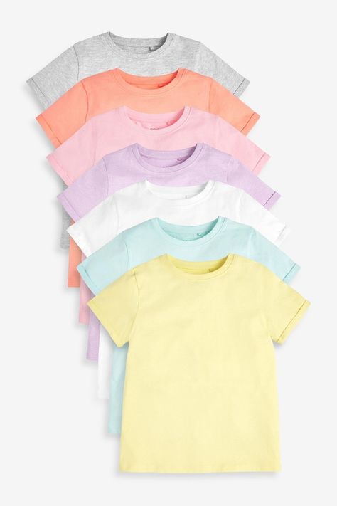 Pastel Plain, Pastel Shirt, Plain T Shirts, How To Fold Sleeves, Pastel Outfit, Haken Baby, Kids Wardrobe, Pastel Colours, Boyfriend T Shirt