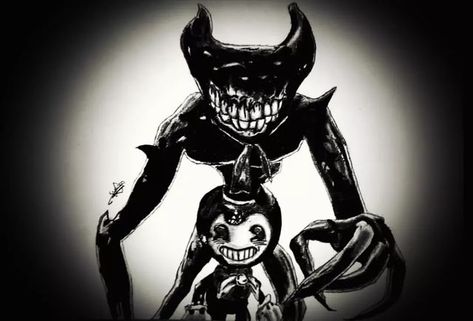 Bendy Y Boris, Ink Demon, Alice Angel, Bendy And The Ink Machine, Body Drawing, A Cartoon, No. 2, Cartoon Art, The Darkest