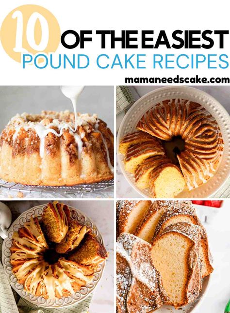 Pound cakes are beloved for their rich, buttery flavor and dense texture. These pound cake recipes, from classic to cream cheese variations, are sure to please everyone. Get ready to bake some tasty treats with some of the best pound cake recipes available online! The Best Pound Cake, Best Pound Cake, Best Pound Cake Recipe, Sweet Potato Pound Cake, Homemade Pound Cake, Easy Pound Cake, Pound Cake Recipes Easy, Butter Pound Cake, Chocolate Pound Cake