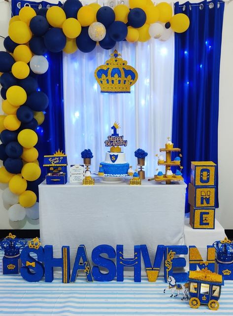 Prince Birthday Theme Decorations, Royal Prince Birthday Party Decorations, Prince Theme Birthday Decoration, Prince Themed Birthday Party, Royal Prince Birthday Theme, Royal Prince Birthday Party, 7th Birthday Boys, Prince Birthday Theme, Prince Birthday Party