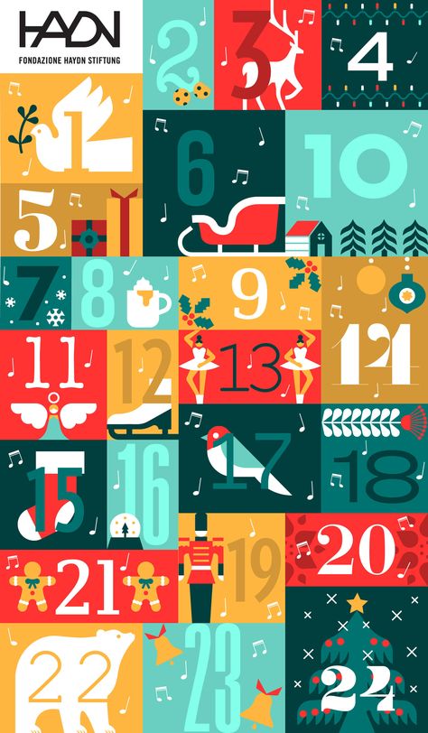 HAYDN'S ADVENT CALENDAR Advent Calendar Design Graphic, Advent Calendar Illustration, Advent Calendar Digital, Digital Advent Calendar, Calendar Design, Gingerbread Man, Daily Inspiration, Advent Calendar, Advent