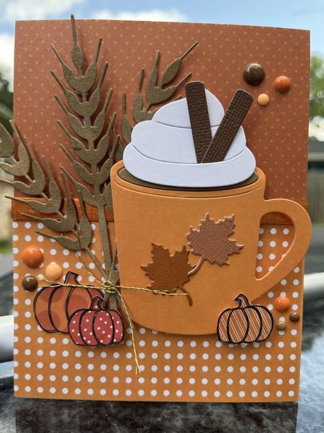 Autumn Cards Stampin Up Ideas, Handmade Autumn Cards, Easy Fall Cards To Make, Thanksgiving Stampin Up Card Ideas, Fall Card Ideas Diy, Autumn Birthday Cards Handmade, Crafty Birthday Cards, Autumn Cards Handmade Ideas, Homemade Fall Cards