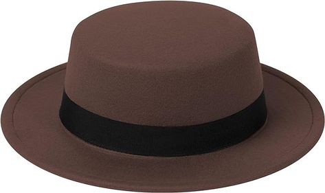 Fedora Hats for Men Women Pork Pie Hats Flat Top Hats Boater Hat Wide Brim Hats for Men Women Coffee at Amazon Women’s Clothing store Flat Top Hats Women, Fedora Hats For Men, Flat Top Hats, Pork Pie Hat, Fedora Hat Men, Hat Wide Brim, Wide Brim Hats, Pork Pie, Hats Women